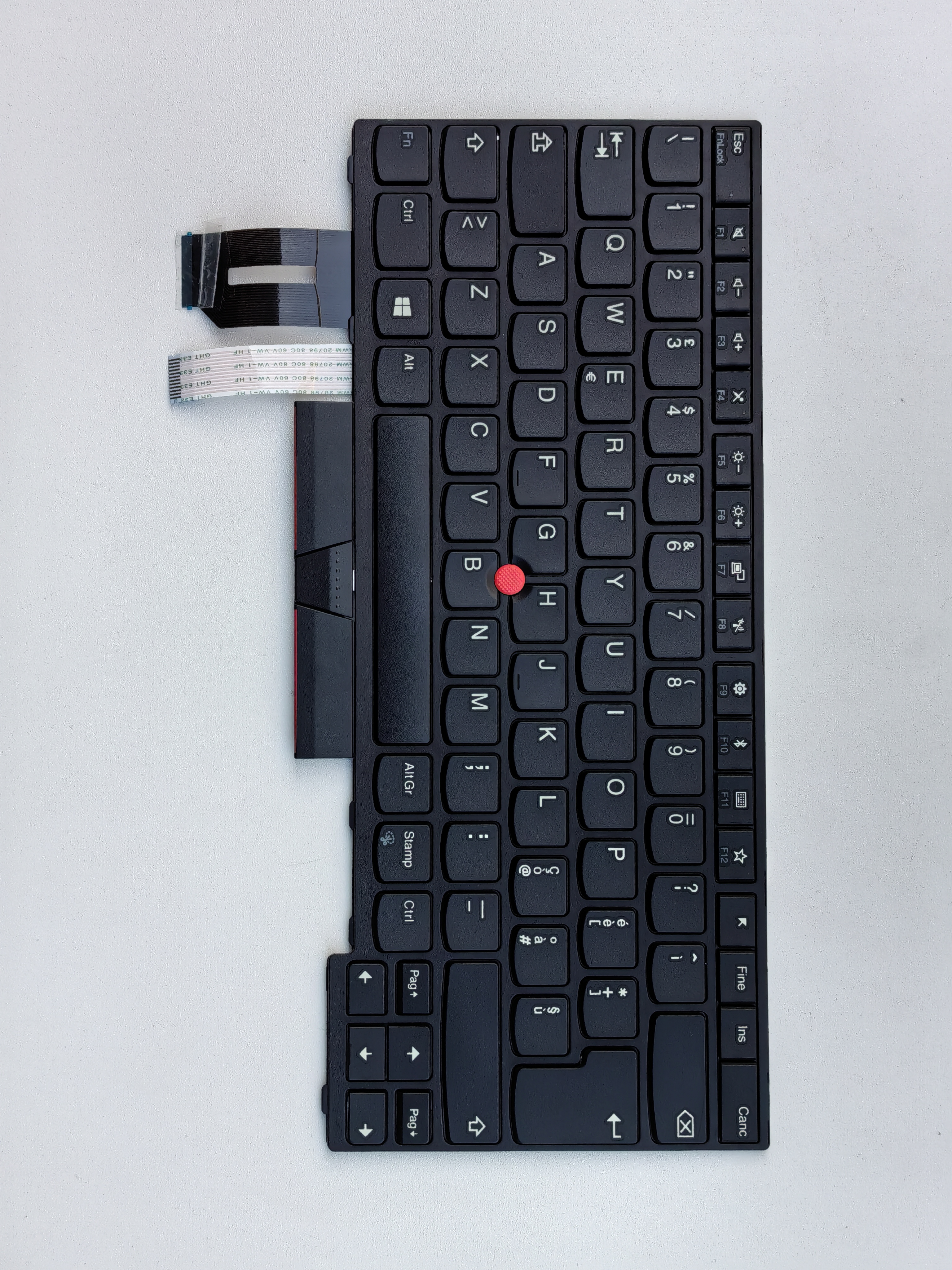 Picture of New Replacement Laptop Keyboard For IBM E480/T490/E490/T480S/L480/L380/R480/L390/E495 BLACK FRAME BLACK (OEM) IT Layout
